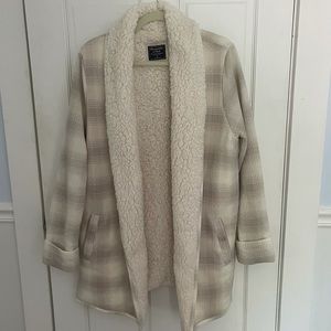Abercrombie & Fitch Sherpa Cardigan